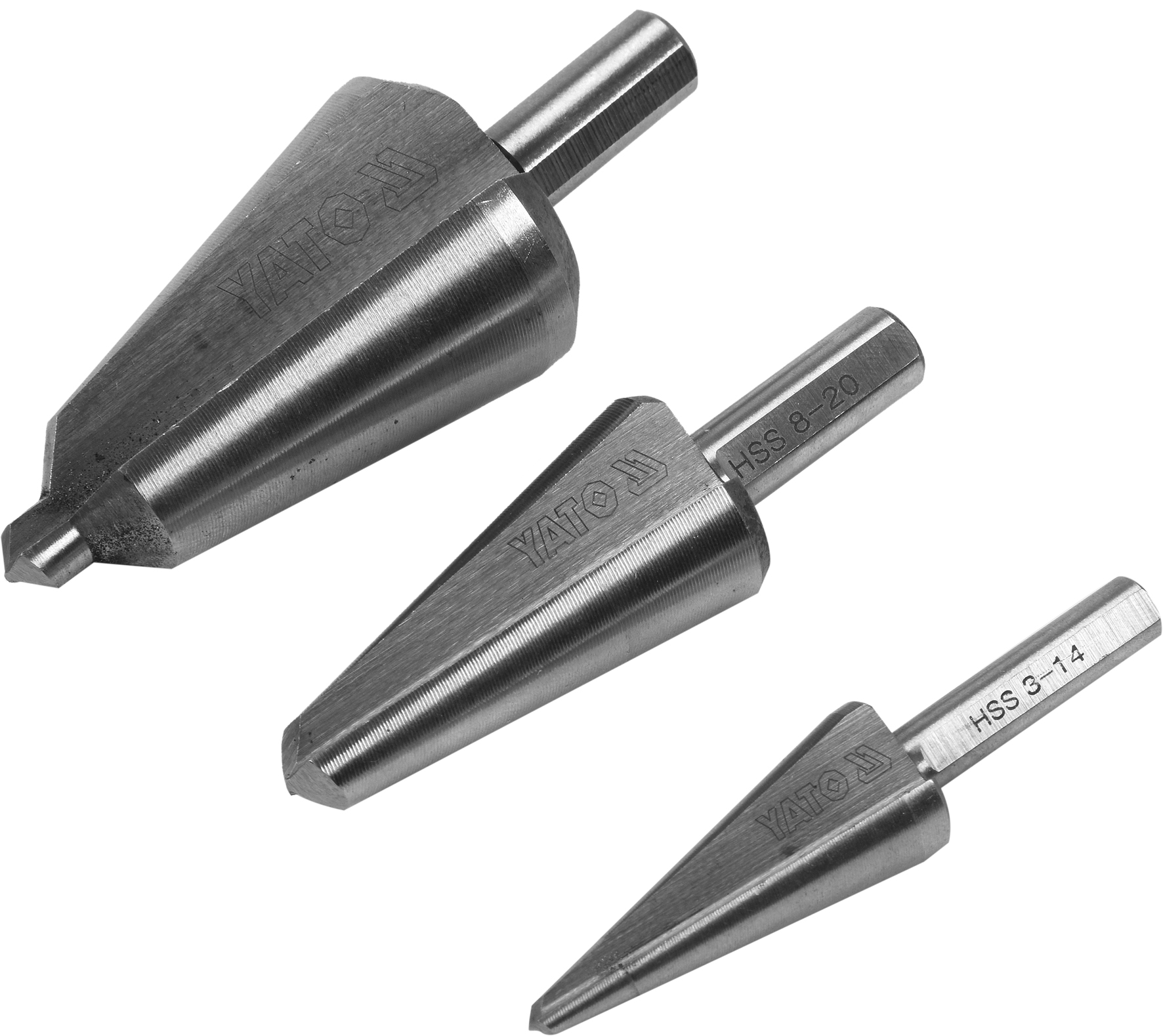 Konisk bor Yato YT-44730; 3 stk