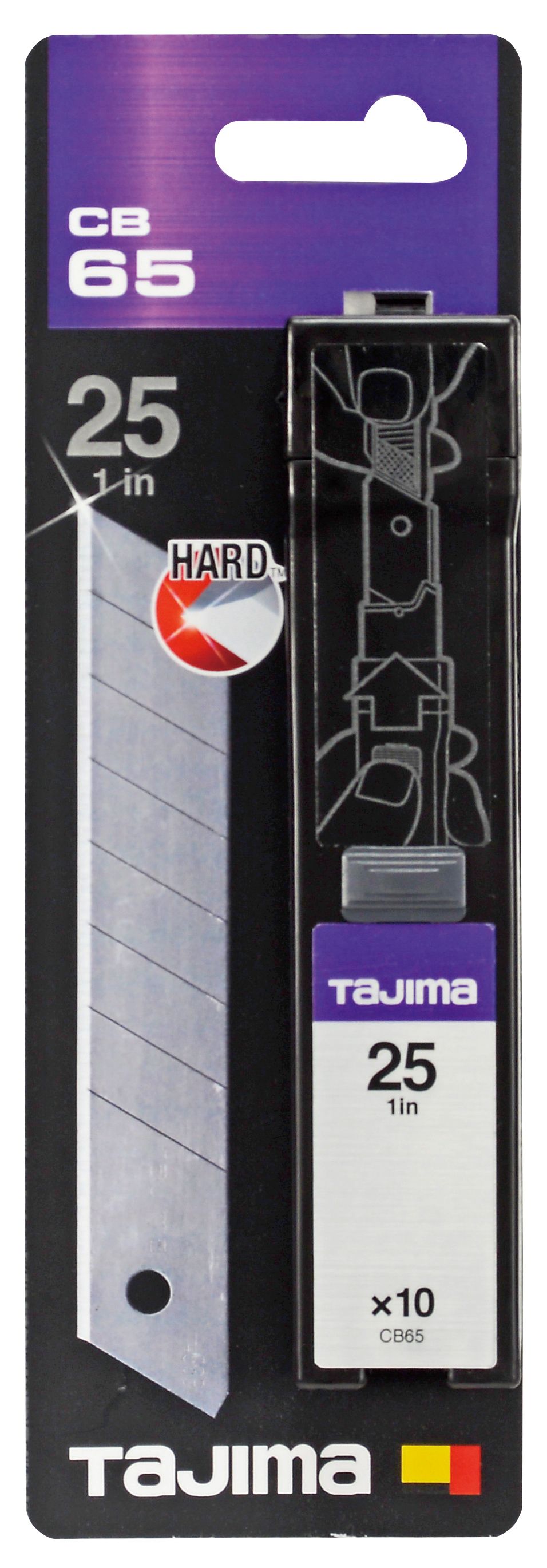 Reserveblad Tajima CB65; 25 mm; 10 stk