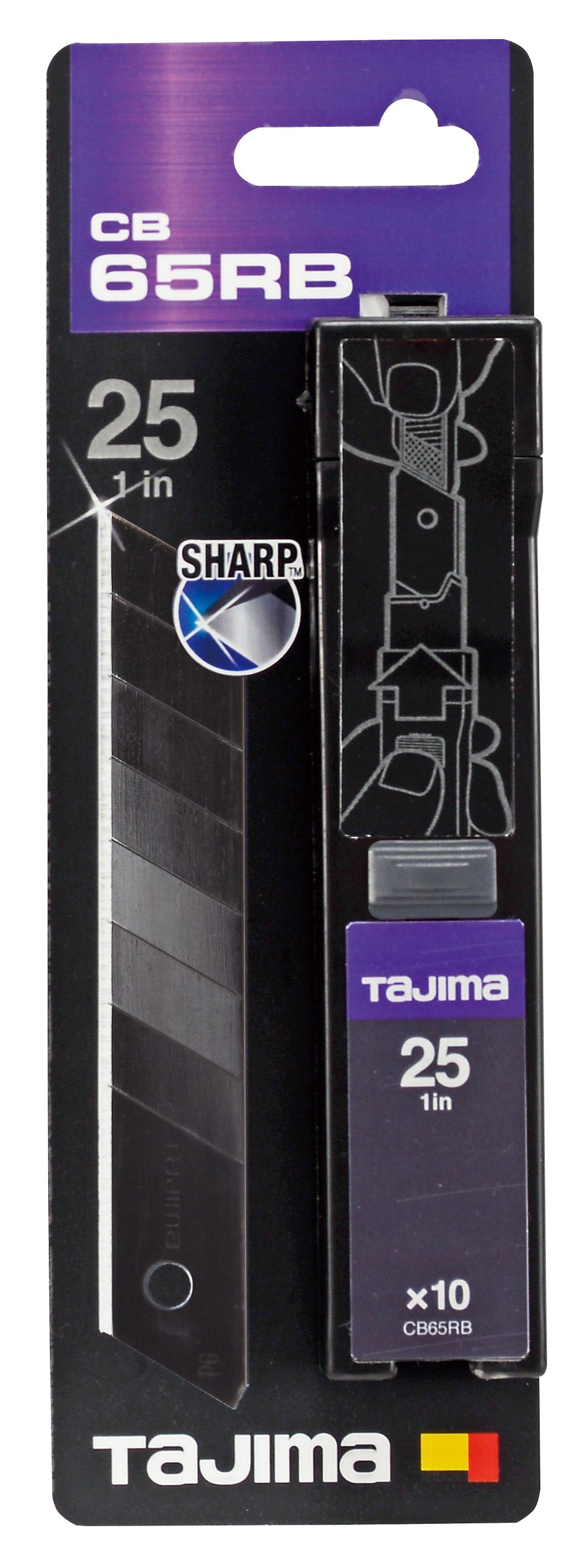 Reserveblad Tajima CB65RB; 25 mm; 10 stk