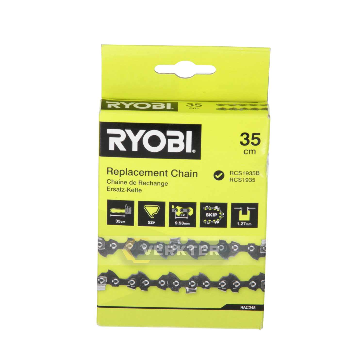Sagkjede Ryobi RAC248 14''; 35 cm; 3/8''; 52; 1,3 mm
