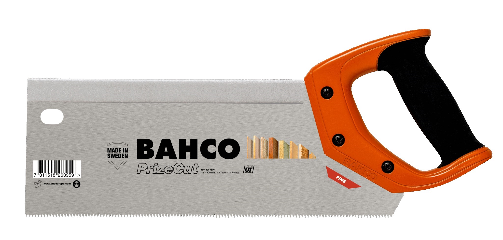Håndsager Bahco PrizeCutNP-12-TEN; 300 mm; Til treverk
