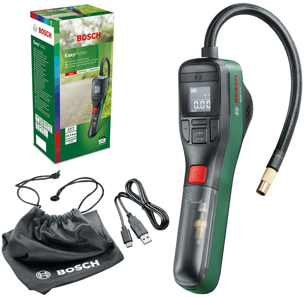 Trådløs luftpumpe Bosch EasyPump; 3,6V; 1x3 Ah batt.