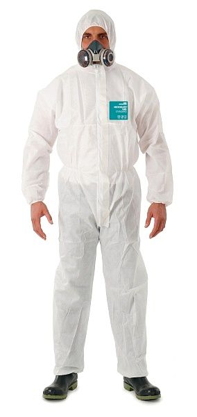 Engangskjeledress Ansell Alphatec 1800 Standard Type 5/6; XXL; hvit