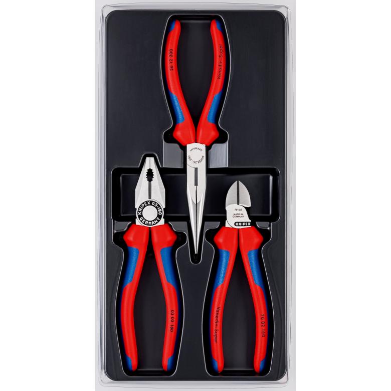 Tangsett Knipex 002011; 3 stk
