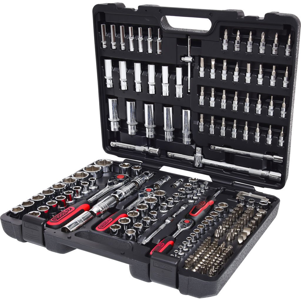Verktøysett KS Tools Chrome+; 195 stk