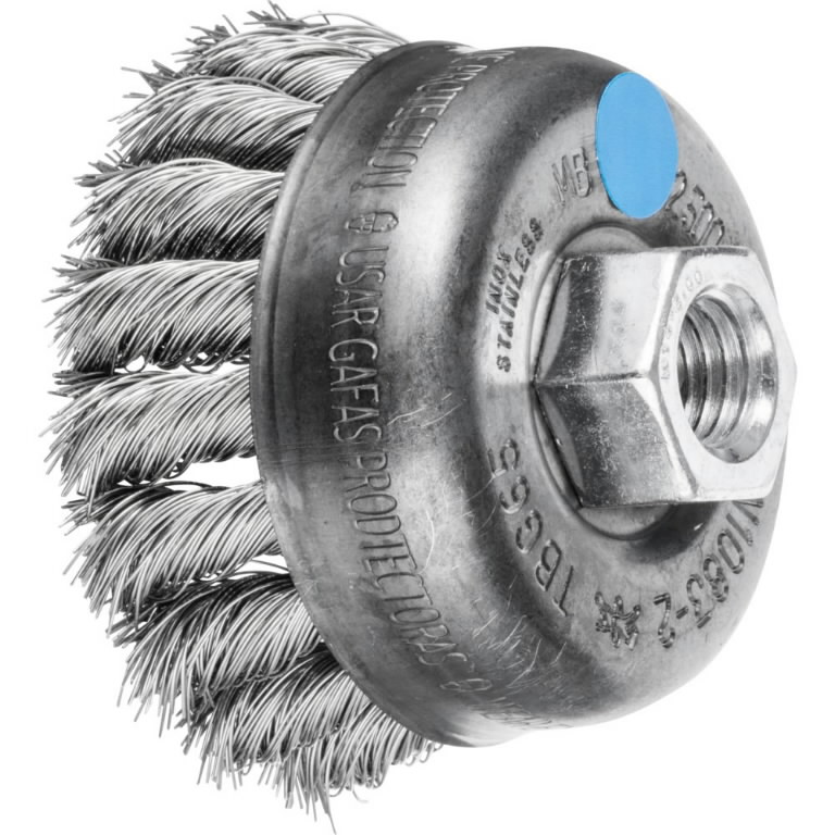 Koppbørste Pferd TBG Inox; 65 mm; M14; 5 stk