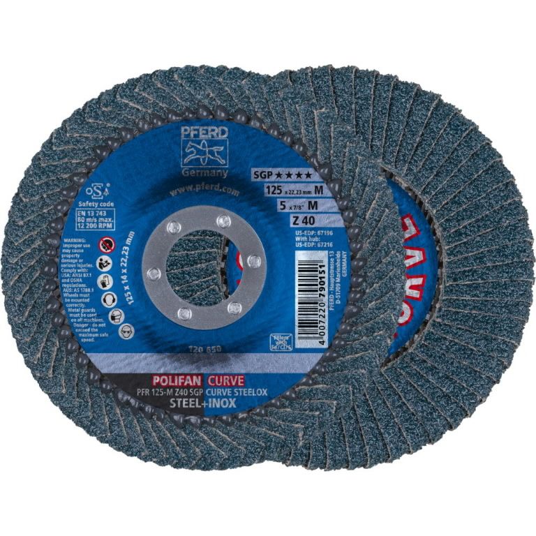 Lamellrondeller Pferd SGP Curve Steelox M; 125 mm; Z60