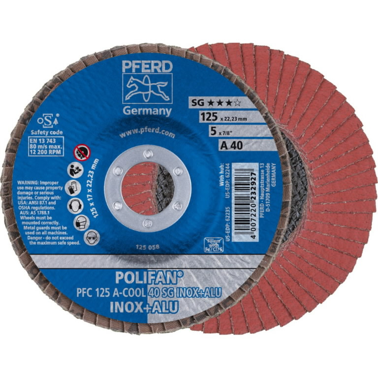 Lamellrondeller Pferd PFC SG A-Cool Inox+Alu; 125 mm; A40