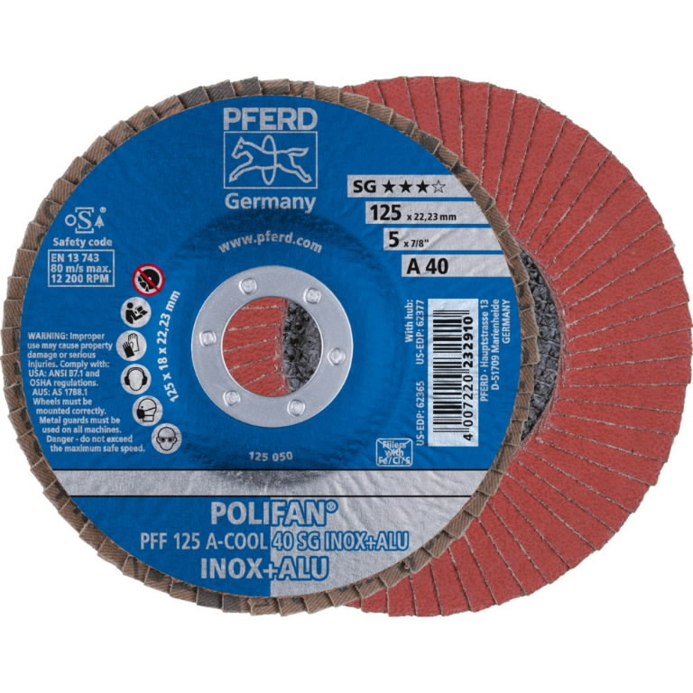 Lamellrondeller Pferd PFF SG A-Cool Inox+Alu; 125 mm; A40