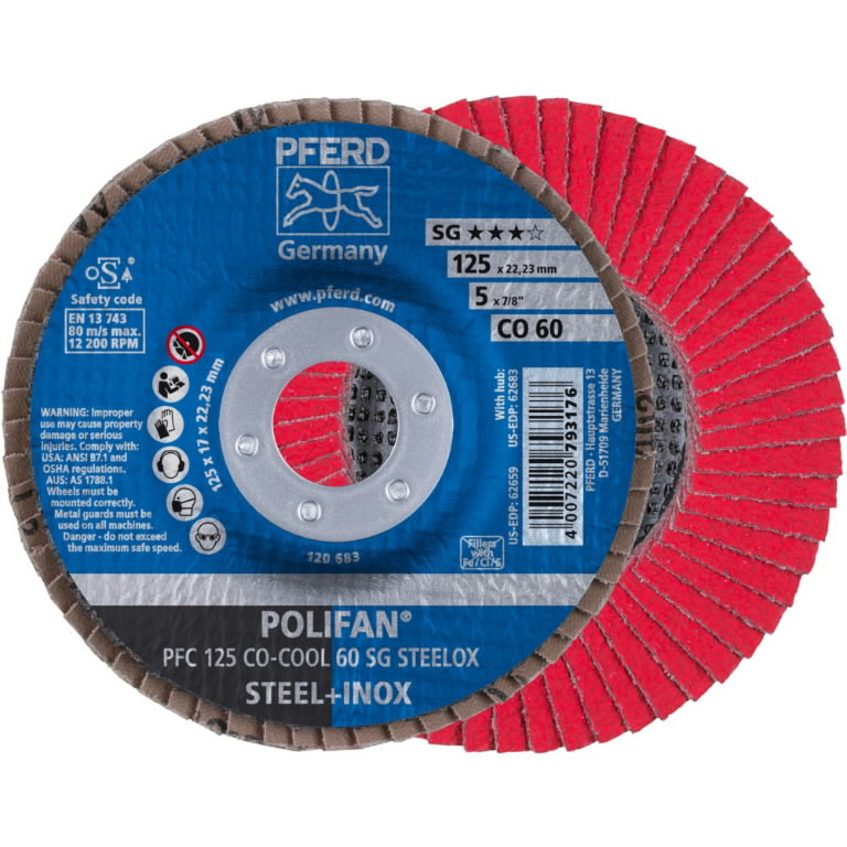 Lamellrondeller Pferd PFC SG A-Cool Ceramic; 125 mm; CO60