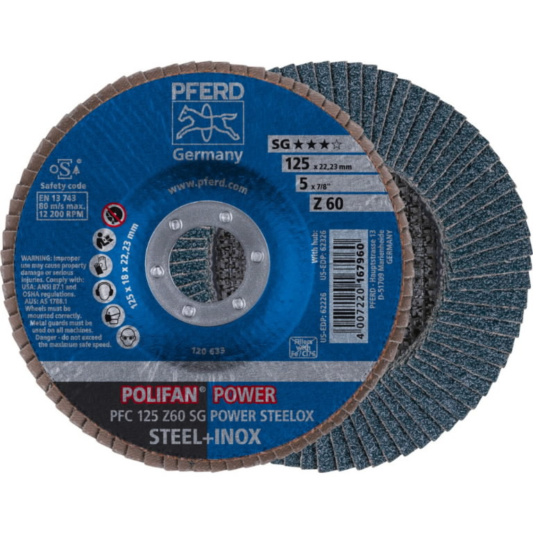 Lamellrondeller Pferd SG PFC Power Steelox; 125 mm; Z60