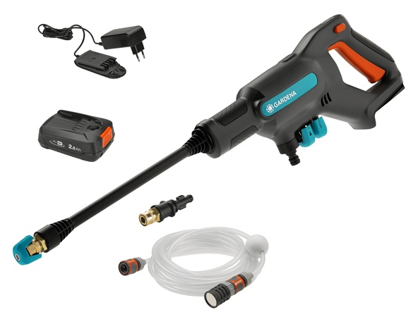 Rengjøringsutstyr Gardena AquaClean 24/18V P4A; 18 V; 1x2,5 Ah batt.