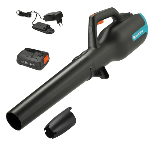 Batteridrevet løvblåser Gardena PowerJet 18V P4A; 18 V; 1x2,5 batt.