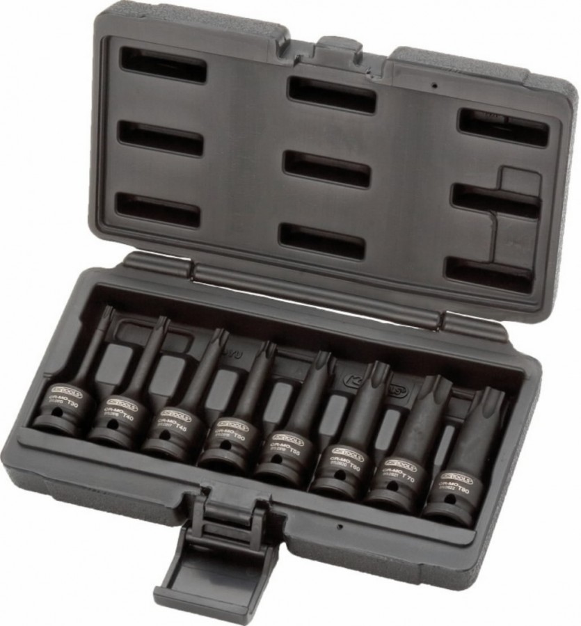 Slagpipersett KS Tools 911.0901; 1/2''; 8 stk