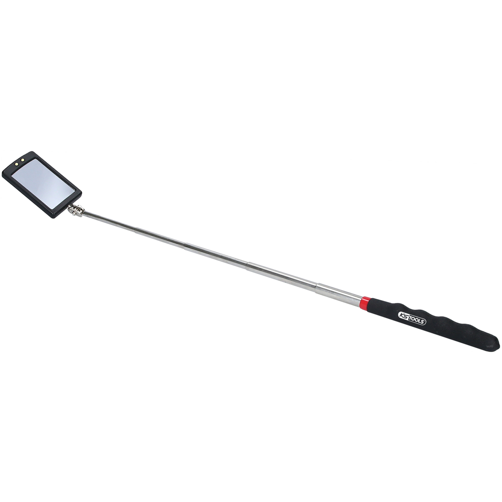 Teleskopisk inspeksjonsspeil KS Tools LED; 285-875 mm