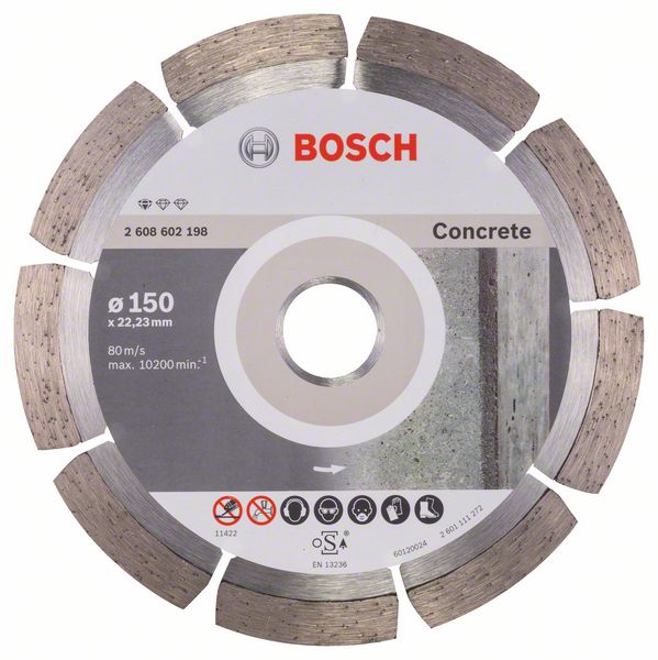 Diamantkappeskive Bosch PROFESSIONAL FOR CONCRETE; 150 mm