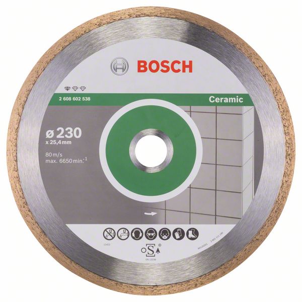 Diamantkappeskive Bosch PROFESSIONAL FOR CERAMIC; 230 mm