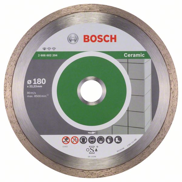 Diamantkappeskive Bosch PROFESSIONAL FOR CERAMIC; 180 mm