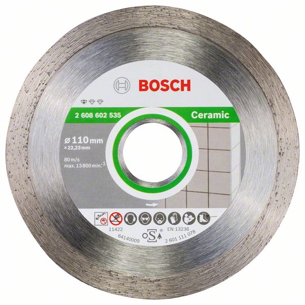 Diamantkappeskive Bosch PROFESSIONAL FOR CERAMIC; 110 mm
