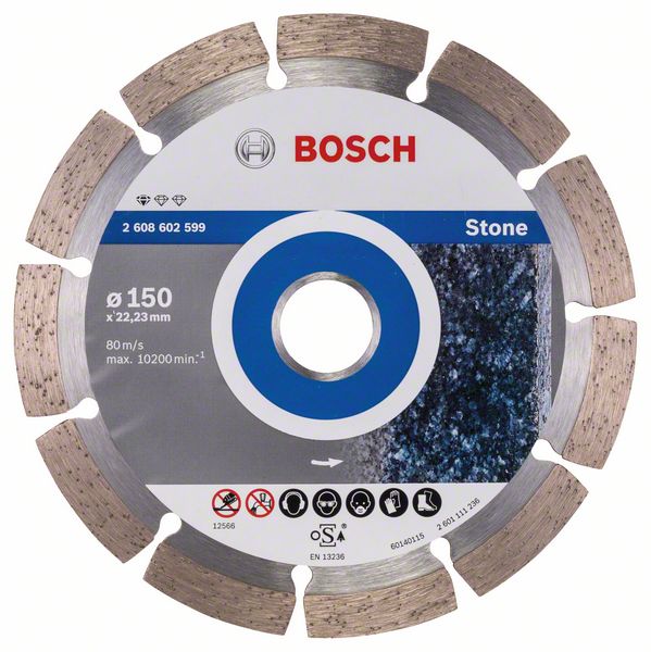 Diamantkappeskive Bosch PROFESSIONAL FOR STONE; 150 mm