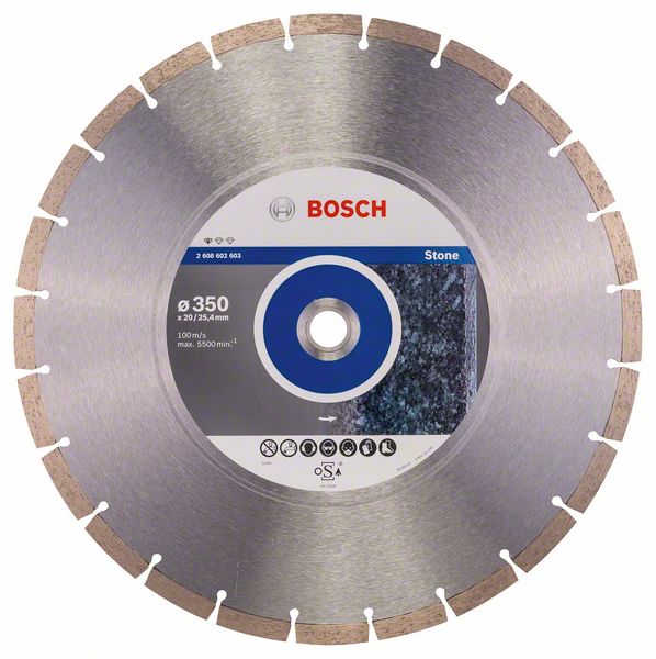 Diamantkappeskive Bosch PROFESSIONAL FOR STONE; 350 mm