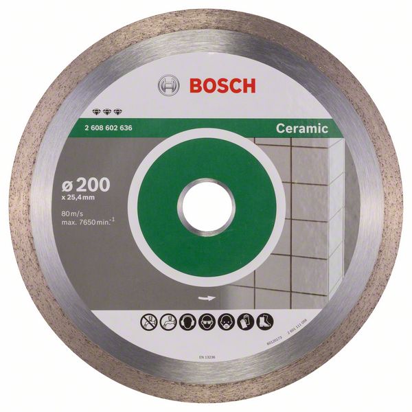 Diamantkappeskive Bosch PROFESSIONAL FOR CERAMIC; 200 mm