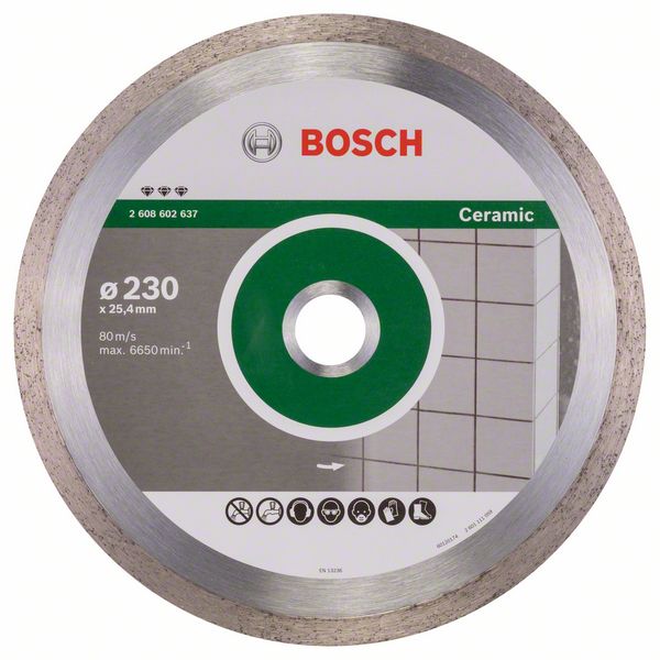 Diamantkappeskive Bosch PROFESSIONAL FOR CERAMIC; 230 mm