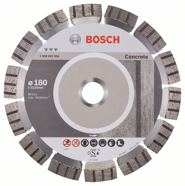 Diamantkappeskive Bosch BEST FOR CONCRETE; 180 mm
