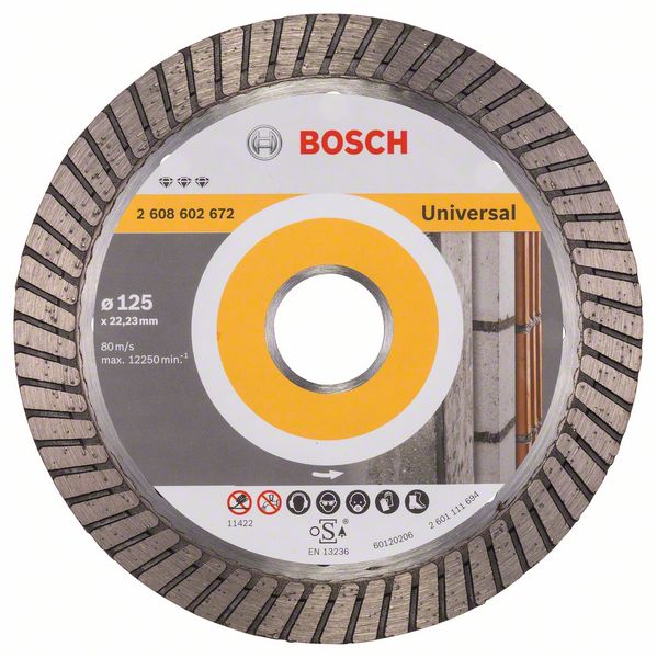 Diamantkappeskive Bosch BEST FOR UNIVERSAL TURBO; 125 mm