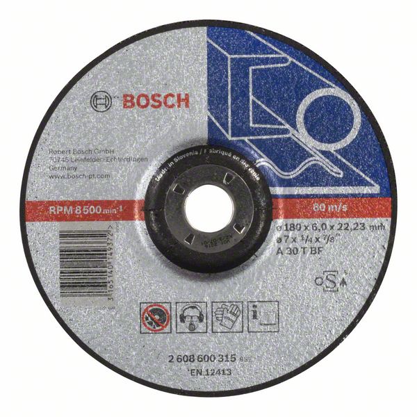 Slipeskive Bosch A 30 T BF; 180x6 mm