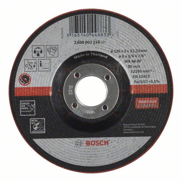 Slipeskive Bosch WA 46 BF; 125x3 mm
