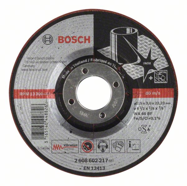 Slipeskive Bosch WA 46 BF; 115x3 mm