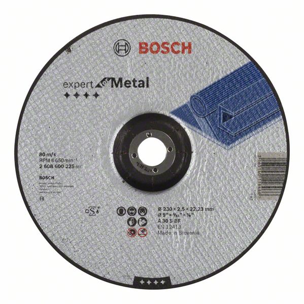 Abrasiv kappeskive Bosch A30 S BF; 230x2,5 mm