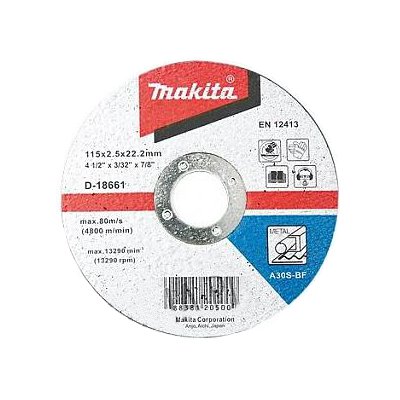 Abrasiv kappeskive Makita INOX WA 60 T; 115x1,2 mm