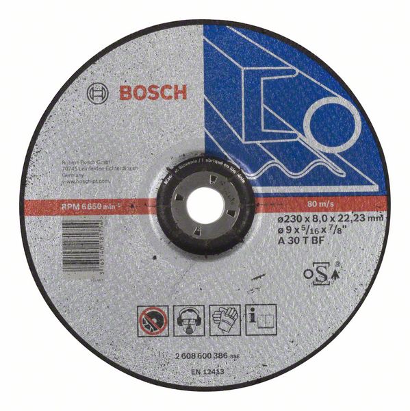 Slipeskive Bosch A 30 T BF; 230x8 mm