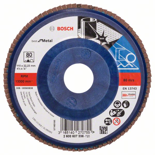 Lamellrondeller Bosch Best for Metal; 115 mm