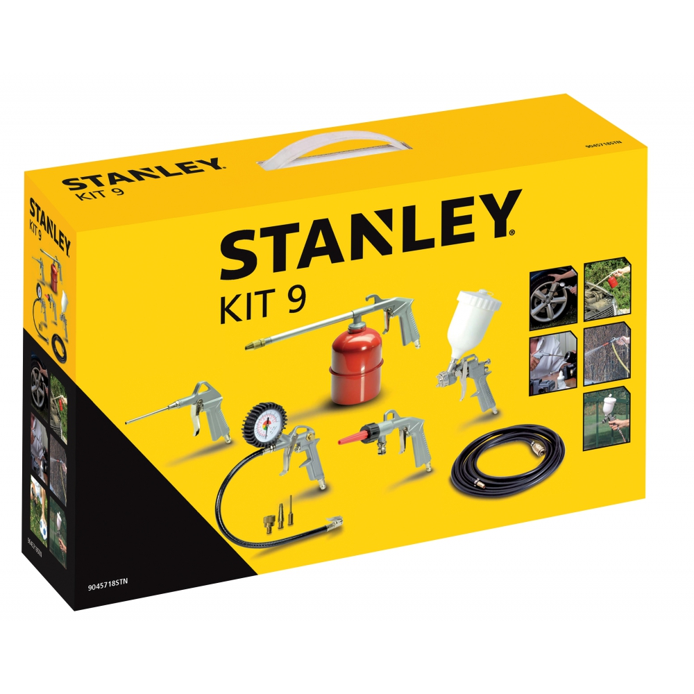Kompressorsett for maling og blåsing Stanley KIT9