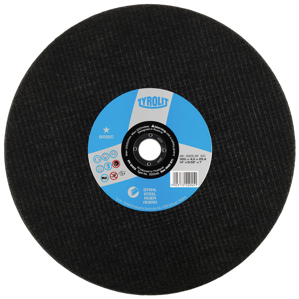 Abrasiv kappeskive Tyrolit; Ø300x3,5 mm; 1 stk