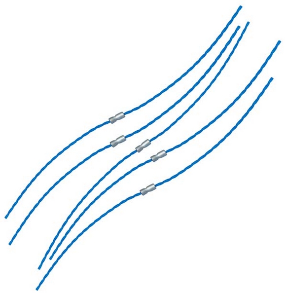 Trimmertråd Bosch, 23cm; 10 stk