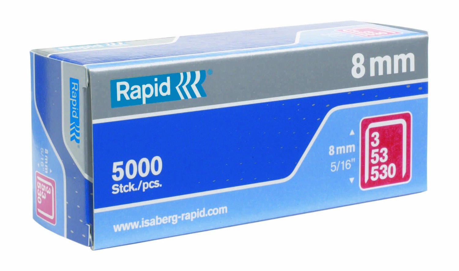 Stifter Rapid, type 53 11,4x8 mm; 5000 stk