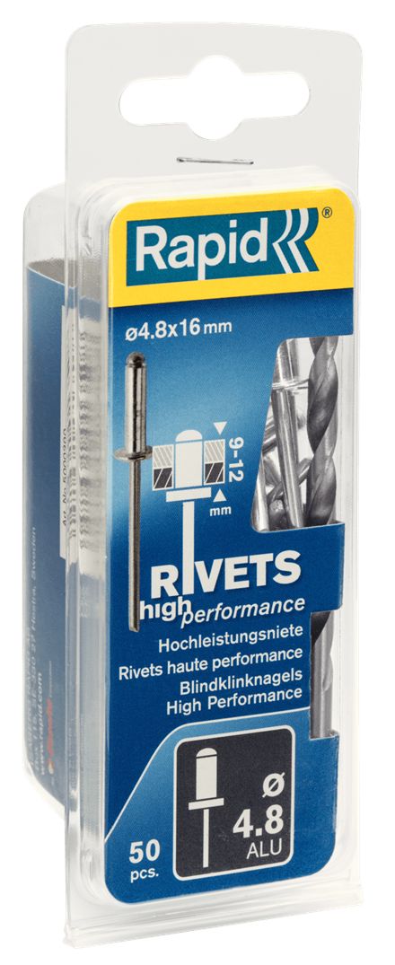 Nagler Rapid; 4,8 mm; 16 mm; 50 stk