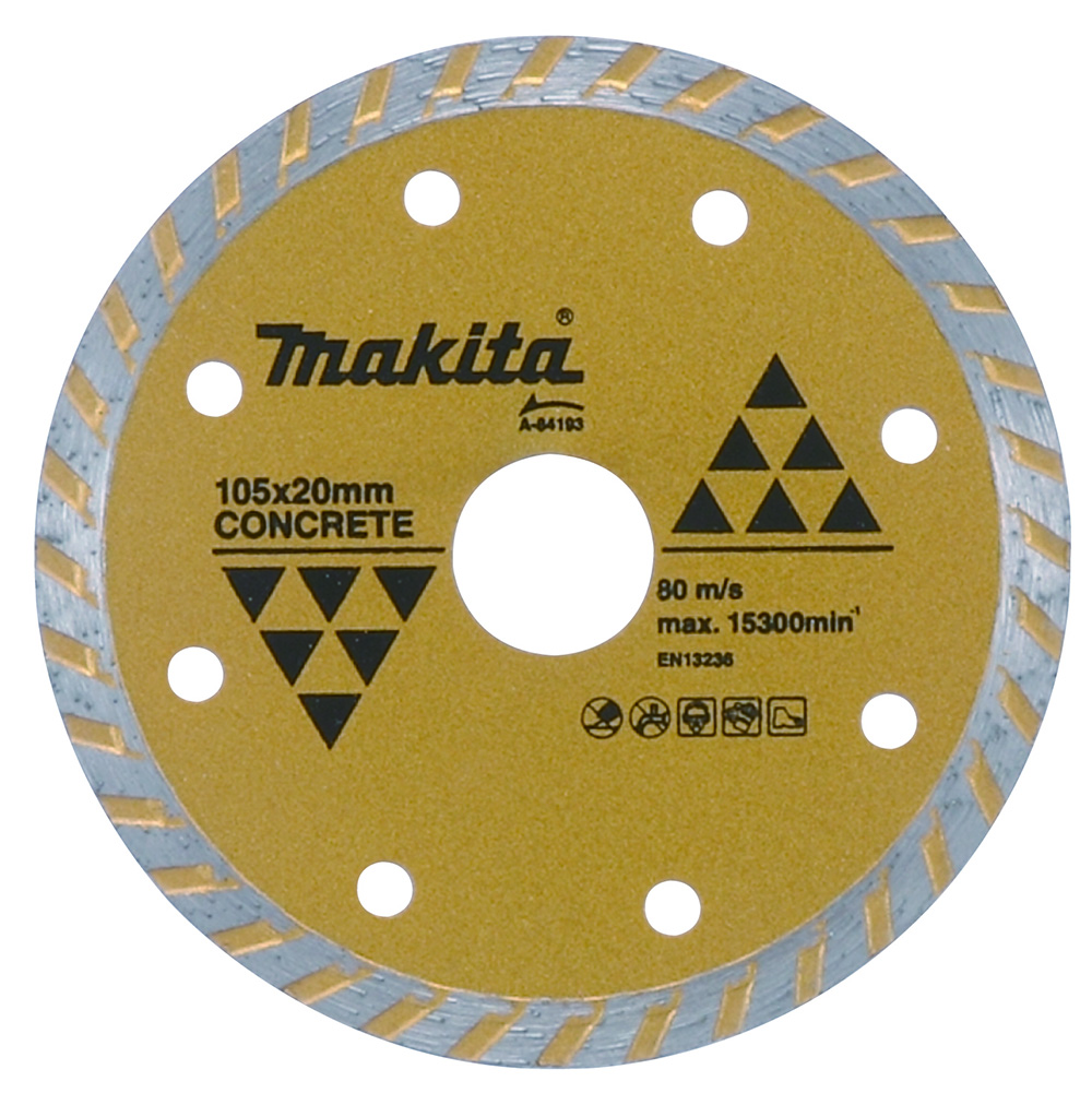 Diamantskive til tørskjæring Makita A-84143; 115 mm