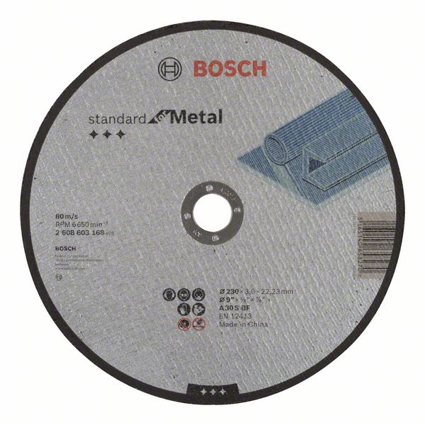 Abrasiv kappeskive Bosch Standard; 230x3 mm
