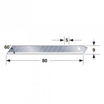 Reserveblad Tajima LB30CD; 9 mm; 10 stk
