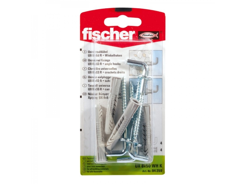 Selvborende Fischer UX WHK; 10x60 mm; 2 stk