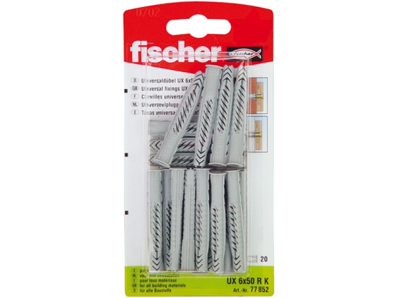 Nylon pin Fischer UX; 12x70 mm; 20 stk