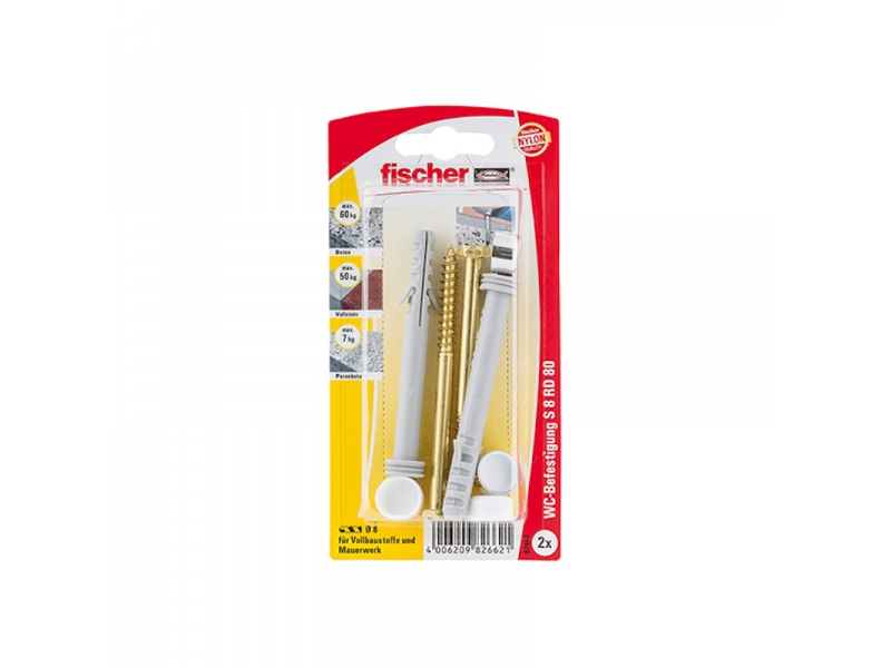 Selvborende Fischer WC N K; 2 stk