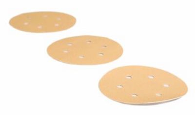 Sandpapir for eksenterslipere Mirka Gold; Ø150 mm; P120; 10 stk