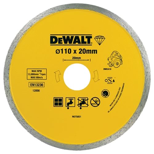 Diamantkappeskive DeWalt DT3715-QZ; 110 mm