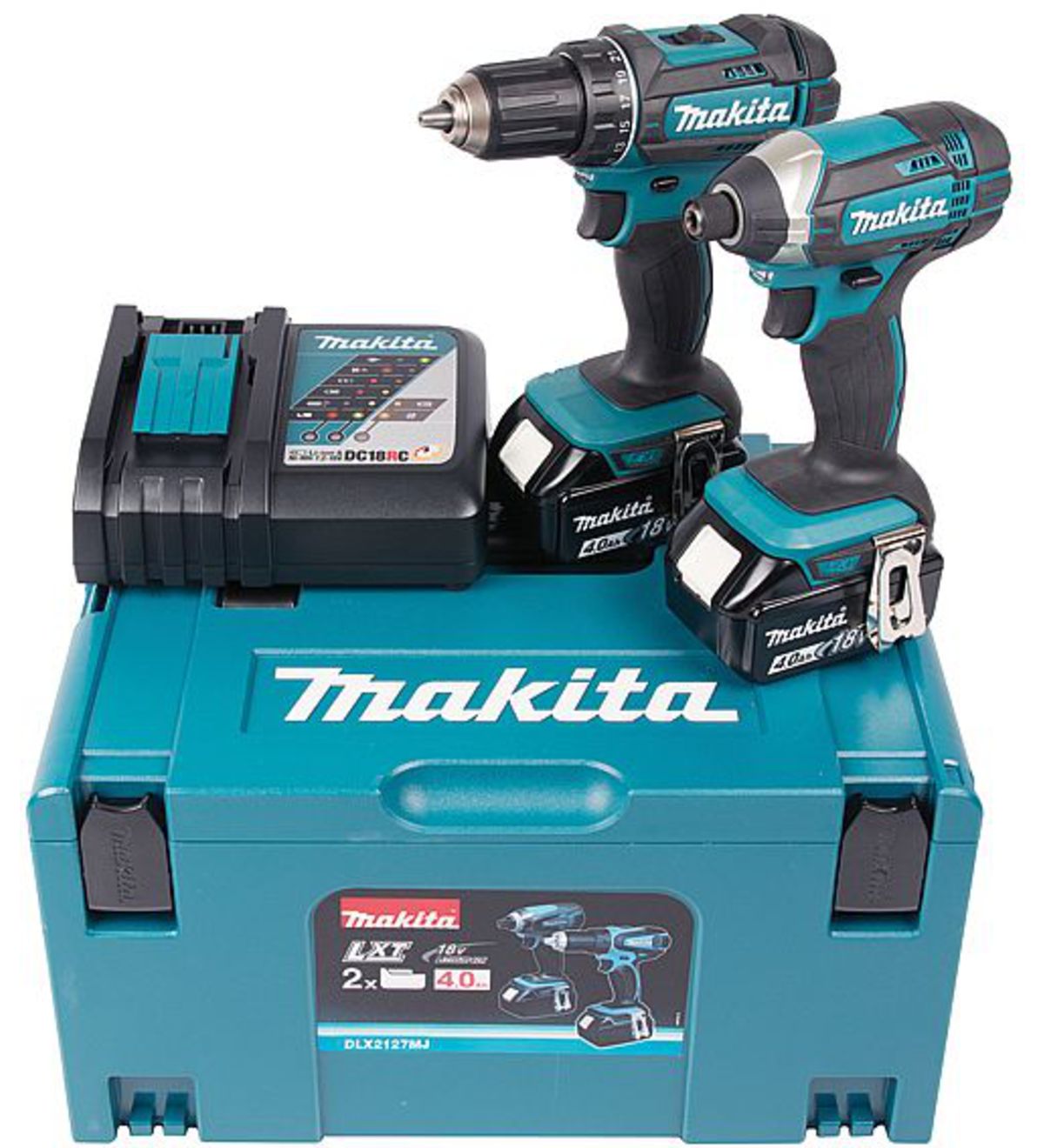 Verktøysett Makita DLX2127MJ (DDF482 + DTD152); 18 V; 2x4,0 Ah batt.